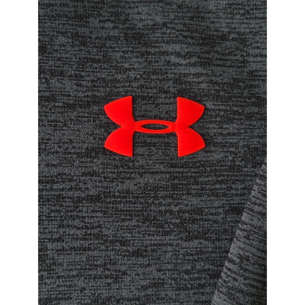 Under Armour ColdGear 1/4 Zip Pullover Fleece Jacket Gray Orange Men's 3XL - Picture 4 of 7